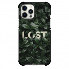 Lost Phone Case For iPhone Samsung Galaxy Pixel OnePlus Vivo Xiaomi Asus Sony Motorola Nokia - Lost Text In Dark Green Nature Poster