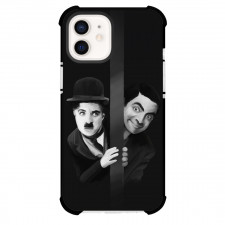 Mr. Bean Phone Case For iPhone Samsung Galaxy Pixel OnePlus Vivo Xiaomi Asus Sony Motorola Nokia - Mr. Bean And Charlie Chaplin Black And White Painting