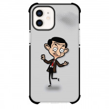 Mr. Bean Phone Case For iPhone Samsung Galaxy Pixel OnePlus Vivo Xiaomi Asus Sony Motorola Nokia - Mr. Bean Cartoon Art Dancing On Gray Background