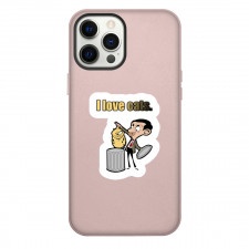 Mr. Bean Phone Case For iPhone Samsung Galaxy Pixel OnePlus Vivo Xiaomi Asus Sony Motorola Nokia - Mr. Bean I Love Cat Sticker