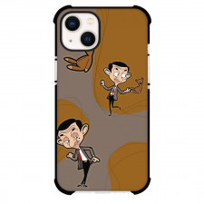 Mr. Bean Phone Case For iPhone Samsung Galaxy Pixel OnePlus Vivo Xiaomi Asus Sony Motorola Nokia - Mr. Bean With Teddy Cartoon Art Poster