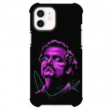 Narcos Phone Case For iPhone Samsung Galaxy Pixel OnePlus Vivo Xiaomi Asus Sony Motorola Nokia - Narcos Pablo Escobar Purple Portrait Illustration Art On Black Background