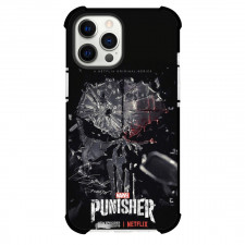 The Punisher Case For iPhone Samsung Galaxy Pixel OnePlus Vivo Xiaomi Asus Sony Motorola Nokia - The Punisher Logo Shattered Glass