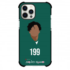 Squid Game Phone Case For iPhone Samsung Galaxy Pixel OnePlus Vivo Xiaomi Asus Sony Motorola Nokia - Ali Abdul 199 Minimalist Avatar On Green Background