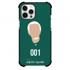 Squid Game Phone Case For iPhone Samsung Galaxy Pixel OnePlus Vivo Xiaomi Asus Sony Motorola Nokia - Oh Il-Nam 001 Minimalist Avatar On Green Background