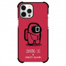 Squid Game Phone Case For iPhone Samsung Galaxy Pixel OnePlus Vivo Xiaomi Asus Sony Motorola Nokia - Squid Game Rectangle Army Illustration On Red Background