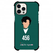 Squid Game Phone Case For iPhone Samsung Galaxy Pixel OnePlus Vivo Xiaomi Asus Sony Motorola Nokia - Seong Gi-Hun 456 Minimalist Avatar On Green Background