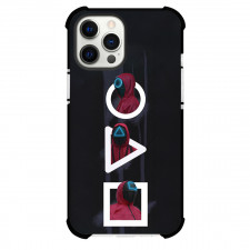 Squid Game Phone Case For iPhone Samsung Galaxy Pixel OnePlus Vivo Xiaomi Asus Sony Motorola Nokia - Squid Game Squid Soldier On Black Background