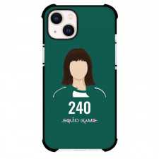 Squid Game Phone Case For iPhone Samsung Galaxy Pixel OnePlus Vivo Xiaomi Asus Sony Motorola Nokia - Ji-Yeong 240 Minimalist Avatar On Green Background