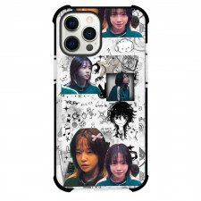 Squid Game 2 Player 222 Phone Case For iPhone Samsung Galaxy Pixel OnePlus Vivo Xiaomi Asus Sony Motorola Nokia - Player 222 Collage on Comic Background