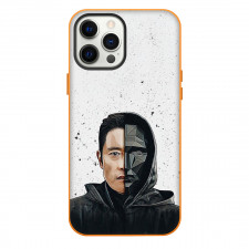 Squid Game 2 Phone Case For iPhone Samsung Galaxy Pixel OnePlus Vivo Xiaomi Asus Sony Motorola Nokia - Squid Game 2 Frontman Half Face Mask Sketch On White Background
