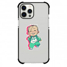 Squid Game 2 Oh Il-Nam Phone Case For iPhone Samsung Galaxy Pixel OnePlus Vivo Xiaomi Asus Sony Motorola Nokia - Oh Il-Nam Running Chibi Art Sticker