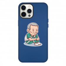 Squid Game 2 Oh Il-Nam Phone Case For iPhone Samsung Galaxy Pixel OnePlus Vivo Xiaomi Asus Sony Motorola Nokia - Oh Il-Nam Sitting Flat Illustration Art Sticker