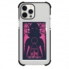 Squid Game 2 Phone Case For iPhone Samsung Galaxy Pixel OnePlus Vivo Xiaomi Asus Sony Motorola Nokia - Squid Game 2 Pink Silhouette Poster