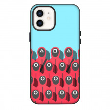 Squid Game 2 Phone Case For iPhone Samsung Galaxy Pixel OnePlus Vivo Xiaomi Asus Sony Motorola Nokia - Squid Game 2 Red Skyblue Minimalist Art Poster