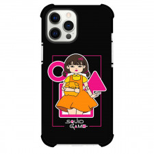 Squid Game 2 Younghee Phone Case For iPhone Samsung Galaxy Pixel OnePlus Vivo Xiaomi Asus Sony Motorola Nokia - Younghee Doll Sticker On Black Background