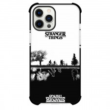 Stranger Things Phone Case For iPhone Samsung Galaxy Pixel OnePlus Vivo Xiaomi Asus Sony Motorola Nokia - Stranger Things Cycling Scene and Conflict Poster