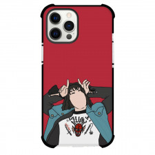 Stranger Things Eddie Munson Phone Case For iPhone Samsung Galaxy Pixel OnePlus Vivo Xiaomi Asus Sony Motorola Nokia - Eddie Munson Illustration Art with Red Background