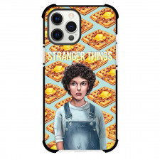 Stranger Things Eleven Phone Case For iPhone Samsung Galaxy Pixel OnePlus Vivo Xiaomi Asus Sony Motorola Nokia - Eleven Blood in Nose and Pancakes Waffles Background