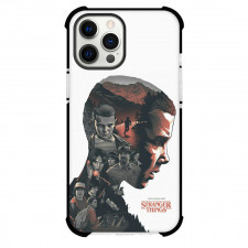 Stranger Things Eleven Phone Case For iPhone Samsung Galaxy Pixel OnePlus Vivo Xiaomi Asus Sony Motorola Nokia - Eleven Netflix Series Poster with Grey Background