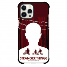 Stranger Things Phone Case For iPhone Samsung Galaxy Pixel OnePlus Vivo Xiaomi Asus Sony Motorola Nokia - Stranger Things Friends Don't Lie White Face on Brown Background