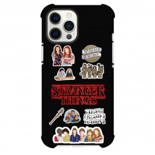 Stranger Things Phone Case For iPhone Samsung Galaxy Pixel OnePlus Vivo Xiaomi Asus Sony Motorola Nokia - Stranger Things Movie Scene Wpap Art with Black Background
