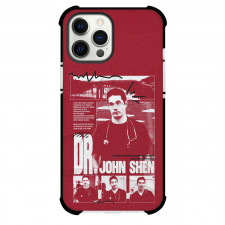 The Pitt Dr John Shen Phone Case For iPhone Samsung Galaxy Pixel OnePlus Vivo Xiaomi Asus Sony Motorola Nokia - Dr John Shen Red Grunge Vintage Poster