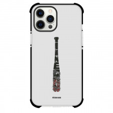 The Walking Dead Phone Case For iPhone Samsung Galaxy Pixel OnePlus Vivo Xiaomi Asus Sony Motorola Nokia - The Walking Dead Lucille Illustration On Gray Background