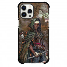The Walking Dead Phone Case For iPhone Samsung Galaxy Pixel OnePlus Vivo Xiaomi Asus Sony Motorola Nokia - Michonne Standing Illustration Art