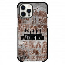 The Walking Dead Phone Case For iPhone Samsung Galaxy Pixel OnePlus Vivo Xiaomi Asus Sony Motorola Nokia - The Walking Dead Silhouette Logo On Collage Background