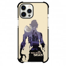 The Walking Dead Phone Case For iPhone Samsung Galaxy Pixel OnePlus Vivo Xiaomi Asus Sony Motorola Nokia - The Walking Dead Silhouette Poster Beige Background