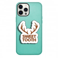 Sweet Tooth Case For iPhone Samsung Galaxy Pixel OnePlus Vivo Xiaomi Asus Sony Motorola Nokia - Reindeer Antlers Text Art