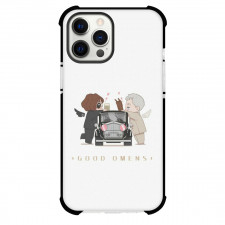 Good Omens Phone Case For iPhone Samsung Galaxy Pixel OnePlus Vivo Xiaomi Asus Sony Motorola Nokia - Crowley Aziraphale Chibi Art