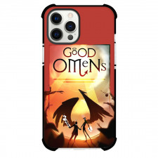Good Omens Phone Case For iPhone Samsung Galaxy Pixel OnePlus Vivo Xiaomi Asus Sony Motorola Nokia - Crowley Aziraphale Silhoutte Art