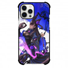 Fate Stay Night Murasaki Shikibu Phone Case For iPhone Samsung Galaxy Pixel OnePlus Vivo Xiaomi Asus Sony Motorola Nokia - Murasaki Shikibu Blue Lines Costume and Carry Painting Brush Art