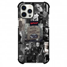 Friday The 13th Phone Case For iPhone And Samsung Galaxy Devices - Grayscale Scenes Collage