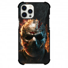 Friday The 13th Phone Case For iPhone And Samsung Galaxy Devices - Jason Burning Face