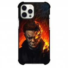Halloween Michael Myers Phone Case For iPhone And Samsung Galaxy Devices - Michael Myers Burning Portrait