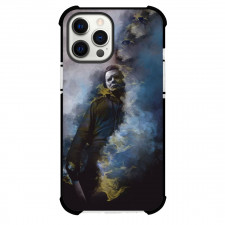 Halloween Michael Myers Phone Case For iPhone And Samsung Galaxy Devices - Portrait Smoke Background