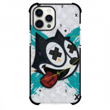 Felix the Cat Phone Case For iPhone Samsung Galaxy Pixel OnePlus Vivo Xiaomi Asus Sony Motorola Nokia - Felix The Cat Dizzy Face Pop Art X Background