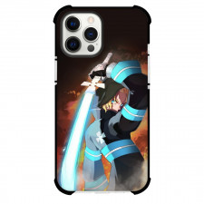 Fire Force Arthur Boyle For iPhone Samsung Galaxy Pixel OnePlus Vivo Xiaomi Asus Sony Motorola Nokia - Arthur Boyle Fighting Pose Illustration