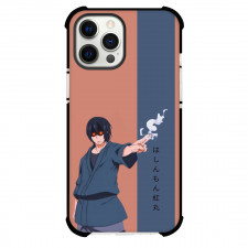 Fire Force Benimaru Shinmon For iPhone Samsung Galaxy Pixel OnePlus Vivo Xiaomi Asus Sony Motorola Nokia - Benimaru Shinmon Portrait Orange Blue Background
