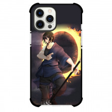 Fire Force Benimaru Shinmon For iPhone Samsung Galaxy Pixel OnePlus Vivo Xiaomi Asus Sony Motorola Nokia - Benimaru Shinmon Side Portrait Fire Background
