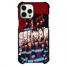 Fire Force For iPhone Samsung Galaxy Pixel OnePlus Vivo Xiaomi Asus Sony Motorola Nokia - Characters Side Portrait Comic Art