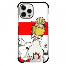 Fire Force Haumea For iPhone Samsung Galaxy Pixel OnePlus Vivo Xiaomi Asus Sony Motorola Nokia - Haumea Smiling Red White Background