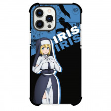 Fire Force Iris For iPhone Samsung Galaxy Pixel OnePlus Vivo Xiaomi Asus Sony Motorola Nokia - Iris Portrait Black Blue Background