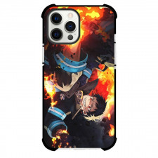 Fire Force Shinra Kusakabe For iPhone Samsung Galaxy Pixel OnePlus Vivo Xiaomi Asus Sony Motorola Nokia - Shinra Kusakabe Fight Pose Illustration
