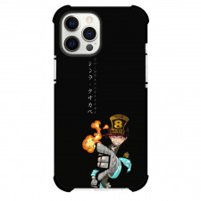 Fire Force Shinra Kusakabe For iPhone Samsung Galaxy Pixel OnePlus Vivo Xiaomi Asus Sony Motorola Nokia - Shinra Kusakabe Portrait Black Background