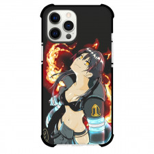 Fire Force Tamaki Kotatsu For iPhone Samsung Galaxy Pixel OnePlus Vivo Xiaomi Asus Sony Motorola Nokia - Tamaki Kotatsu Side Portrait Black Background