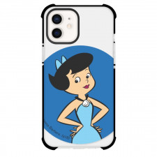 The Flintstones Betty Rubble Phone Case For iPhone Samsung Galaxy Pixel OnePlus Vivo Xiaomi Asus Sony Motorola Nokia - Betty Rubble Portrait Blue Background